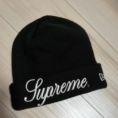 Supreme New Era Script Beanie "Black"