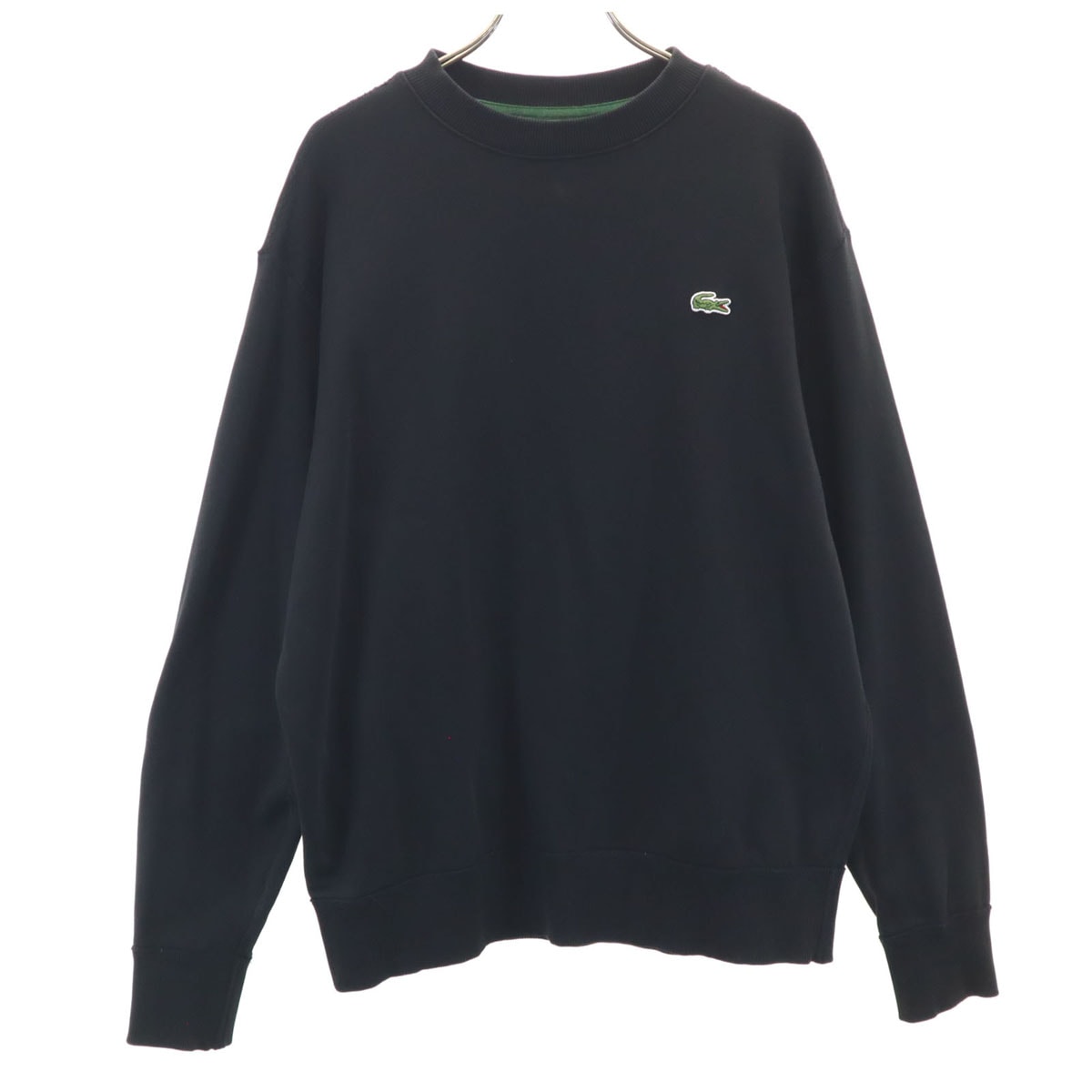 LACOSTE ラコステ 長袖 スウェット トレーナー M ブラック