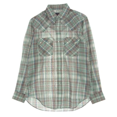 Levi's リーバイス 長袖シャツ チェック ウエスタンシャツ 白タブ ビックE マルチカラー系 M【中古】