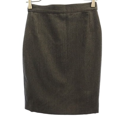 MaxMara WEEKEND LINE マックスマーラ ウィークエンドライン イタリア製 ウール ミディ丈 タイトスカート 38 グレー