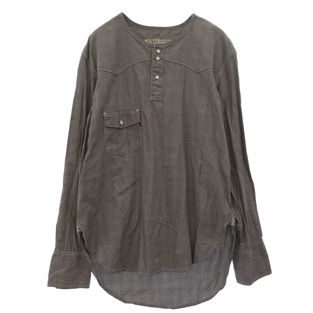 Levi's リーバイス 長袖シャツ Lefty Jean 宮下貴裕 倉石一樹 千鳥柄 長袖 シャツ グレー系 M【中古】
