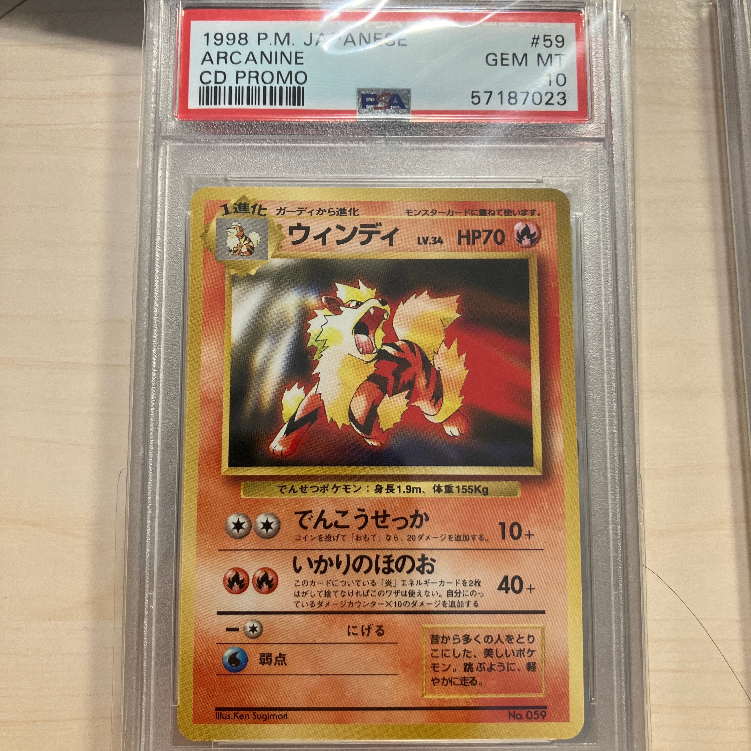 ウィンディ P : 旧裏 [PMCG-P No.059](プロモーションカード「トヨタオートキャンペーン」)