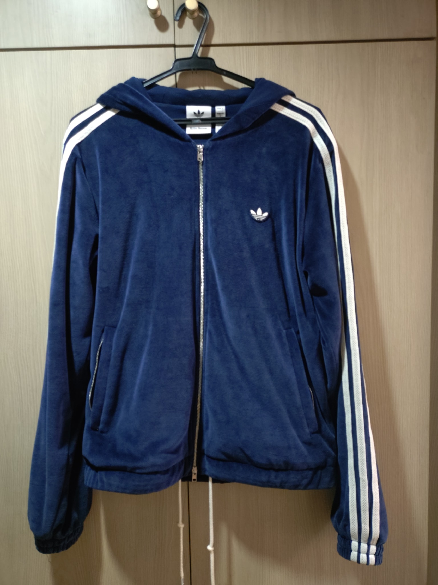 adidas x Wales Bonner Velour Track Jacket "Collegiate Navy"