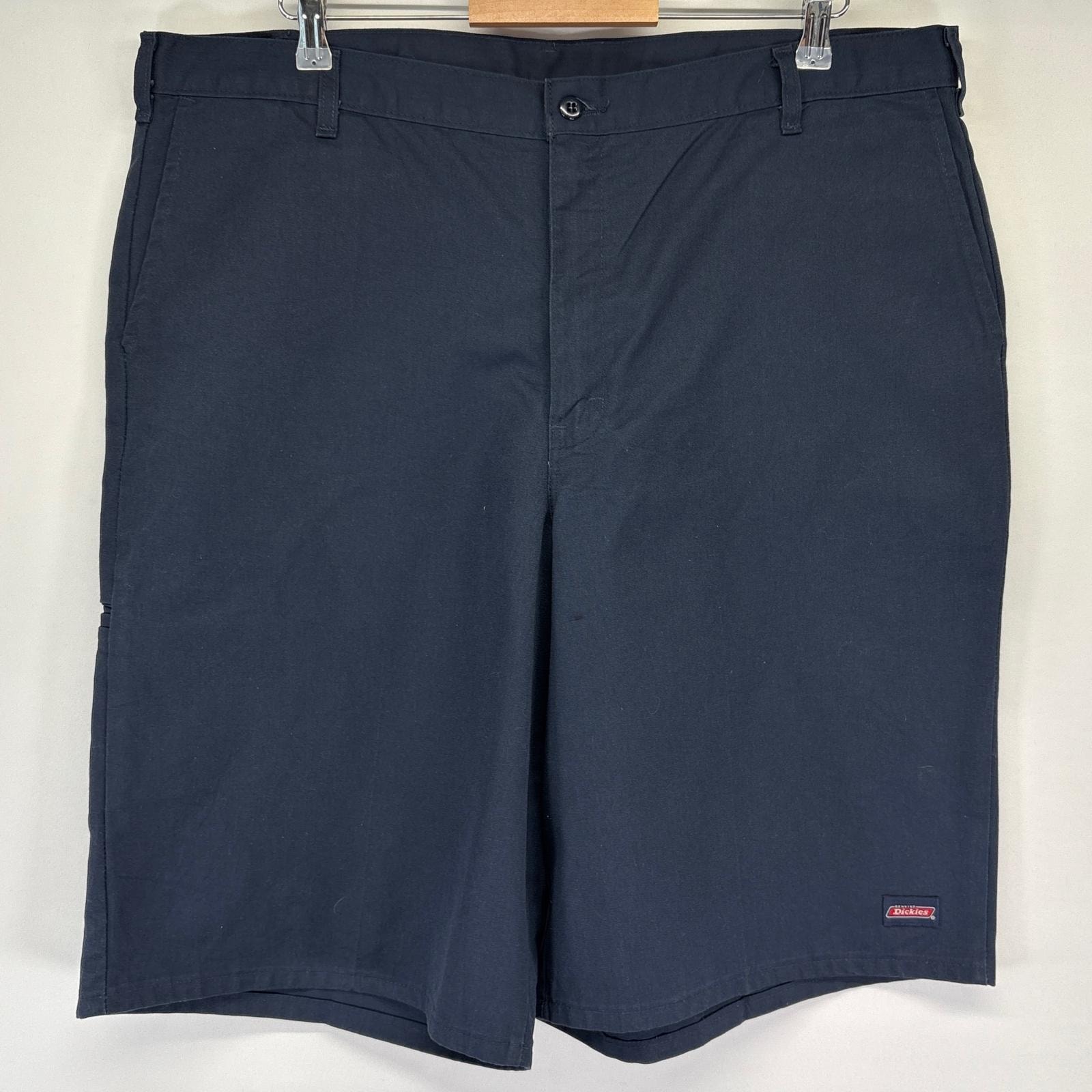 古着 ディッキーズ Dickies ショートパンツ ハーフ 半ズボン 短パン ワーク 大きいサイズ ワンポイントロゴ w42 ネイビー メンズ