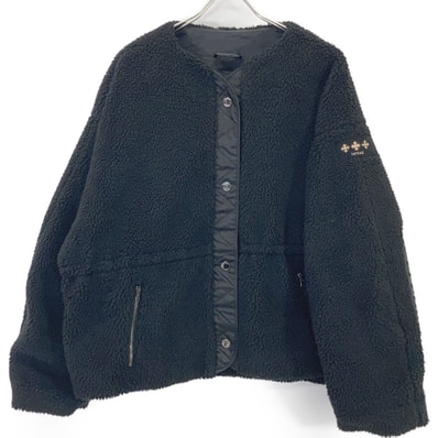 タトラス 24AW LTAT24A4042-L ANNABELLA/アナベラ ブラック ノーカラー ボアジャケット 03