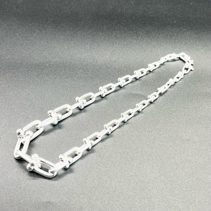 TIFFANY&Co. ティファニー ネックレス TIFFANY&CO. ティファニー ハードウェア グラジュエイテッド リンクネックレス アクセサリー Ag925 ★美品★