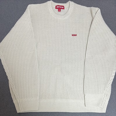 Supreme Waffle Small Box Sweater "Stone"