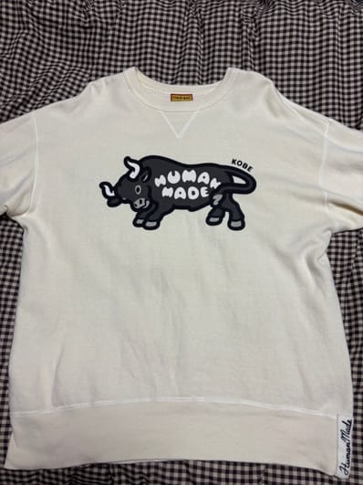 HUMAN MADE Tsuriami Sweatshirt Kobe "White"