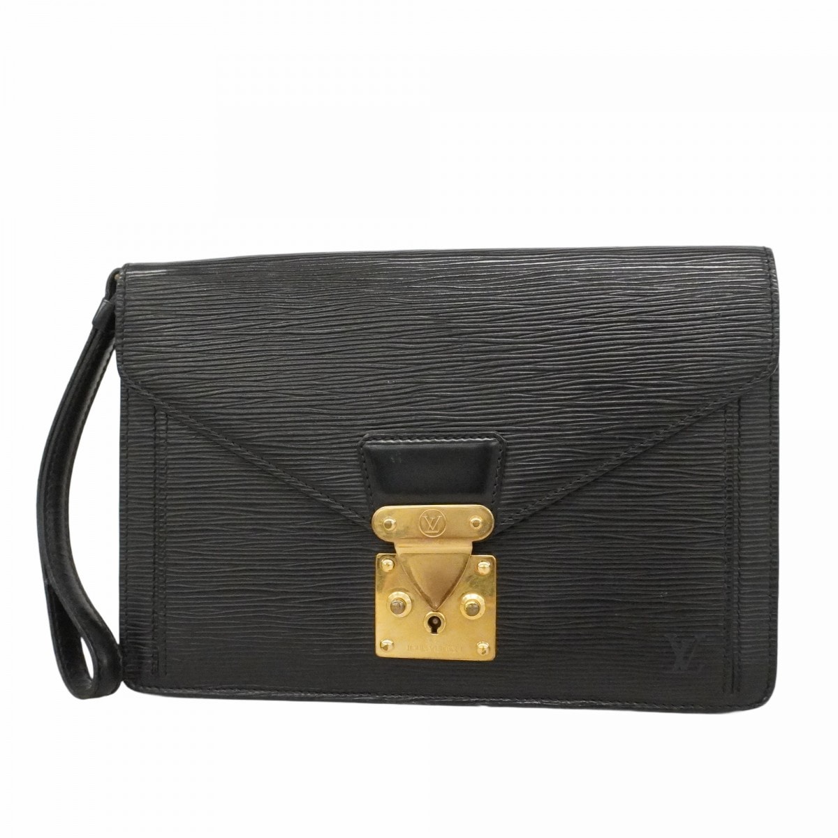 【6dd4022】ルイヴィトン クラッチバッグ エピ ポシェットセリエドラゴンヌ M52612 ノワール【中古】メンズ