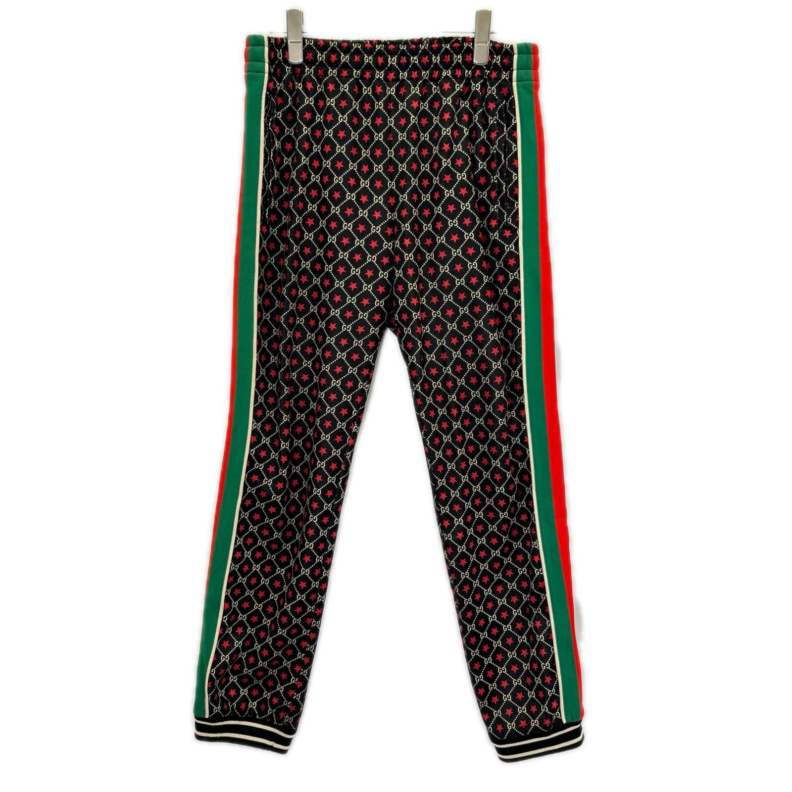 グッチ 575735 ブラック GGスター ジャージ トラックパンツ S