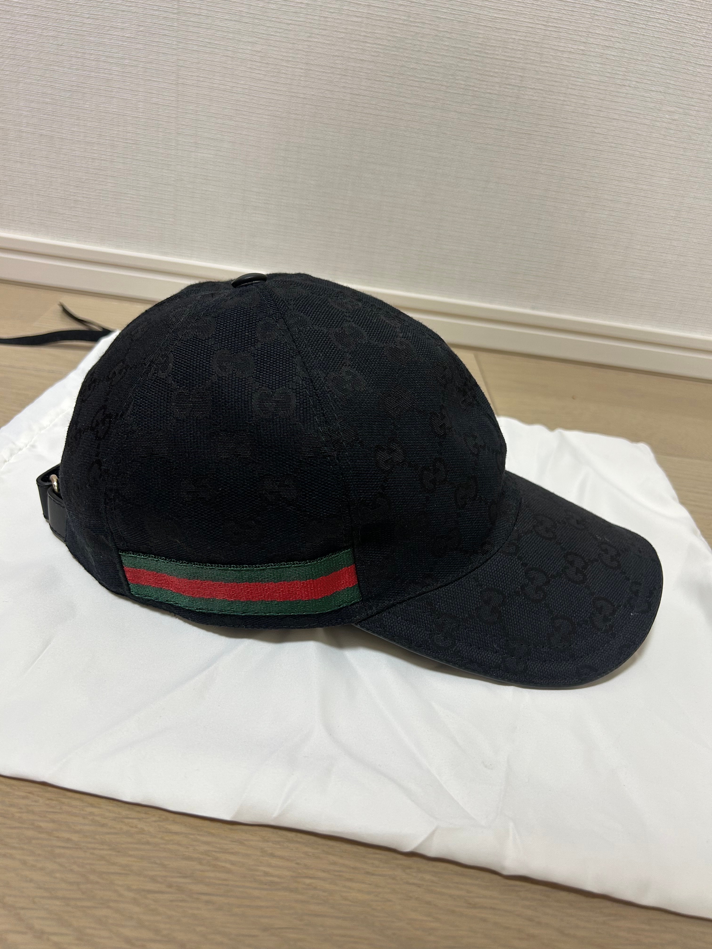 GUCCI Original GG Canvas Baseball Cap "Black"