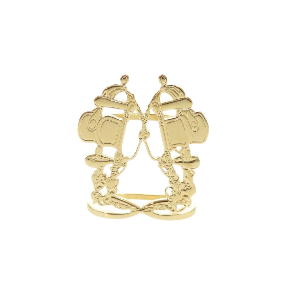 エルメス  ブリッド ドゥ ガラ   メタル  ゴールド   スカ