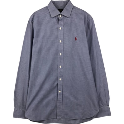 古着 ラルフローレン Ralph Lauren POLO RALPH LAUREN ギンガムチェック 長袖 コットンチェックシャツ メンズL相当/eaa609680