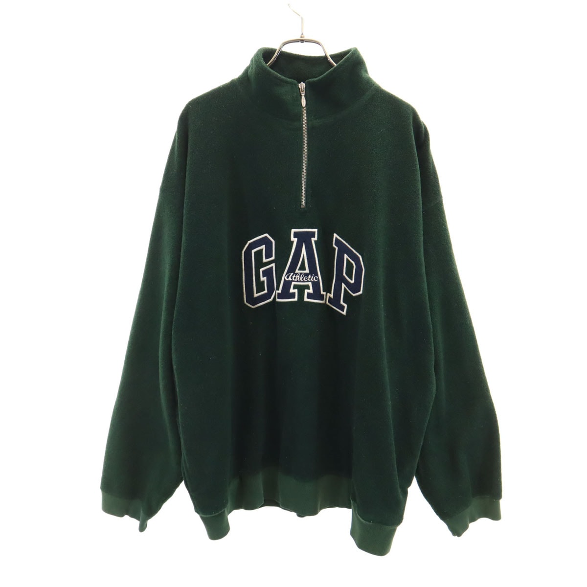 GAP ギャップ 90s ビックサイズ オールド ハーフジップ フリースジャケット XXL グリーン