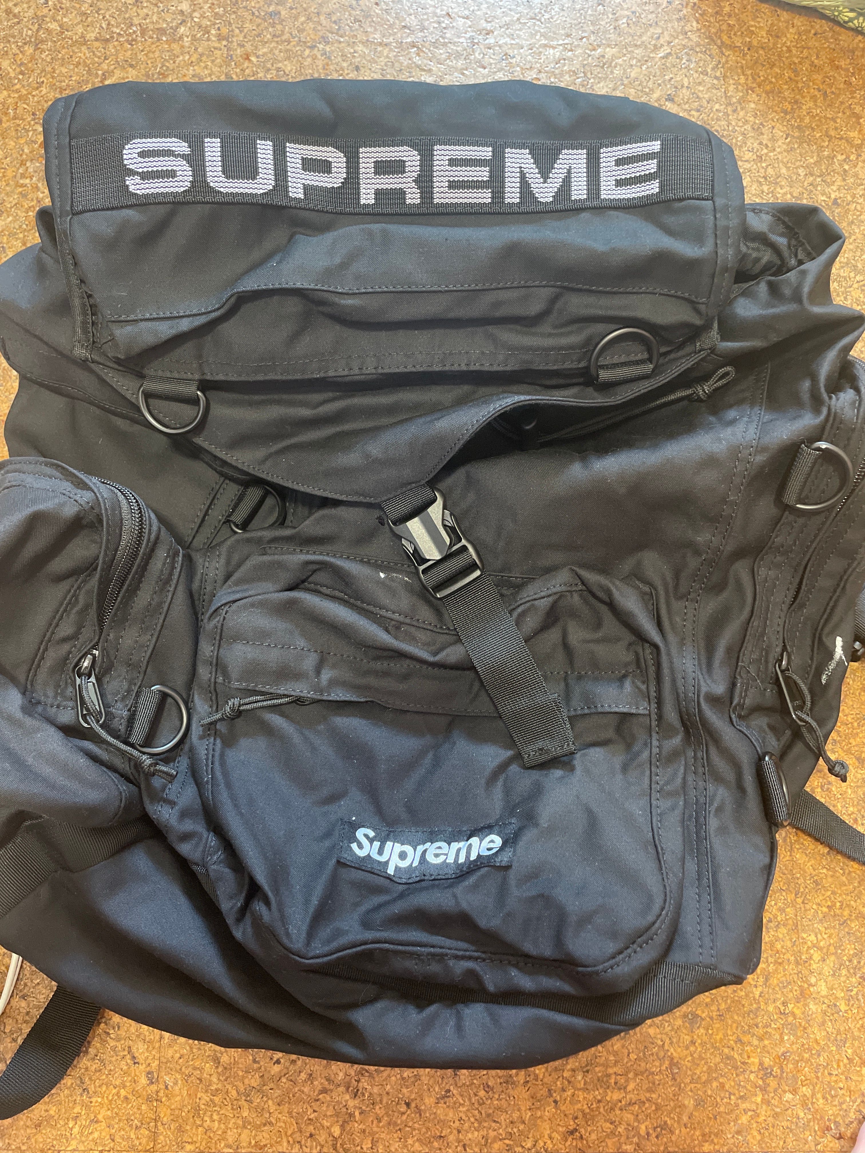 Supreme Field Backpack "Black" (23SS)