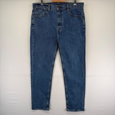 古着 リーバイス Levi's デニム パンツ 505 5ポケット 長ズボン ジップフライ ジーンズ ジーパン w38 L34 ブルー系 メンズ