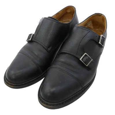 Paraboot パラブーツ その他靴 165951 POE GALAXY ダブルモンクストラップ シューズ ドレスシューズ ブラック系 6.5【中古】