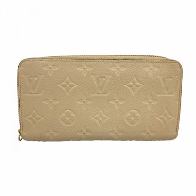 【6cd5386-k】ルイヴィトン 長財布 モノグラム・アンプラント ジッピーウォレット M60746 デュンヌ【中古】レディース