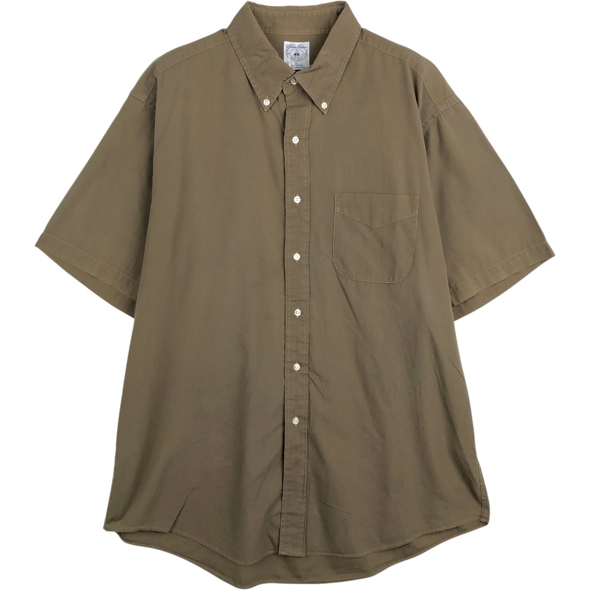 古着 ブルックスブラザーズ Brooks Brothers SPORT SHIRT 半袖 ボタンダウンシャツ メンズL相当/eaa668117