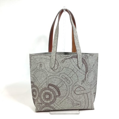 エルメス HERMES トートバッグ ショルダーバッグ 肩掛け カバン カリミMM トートバッグ フェルト L□刻 グレー
