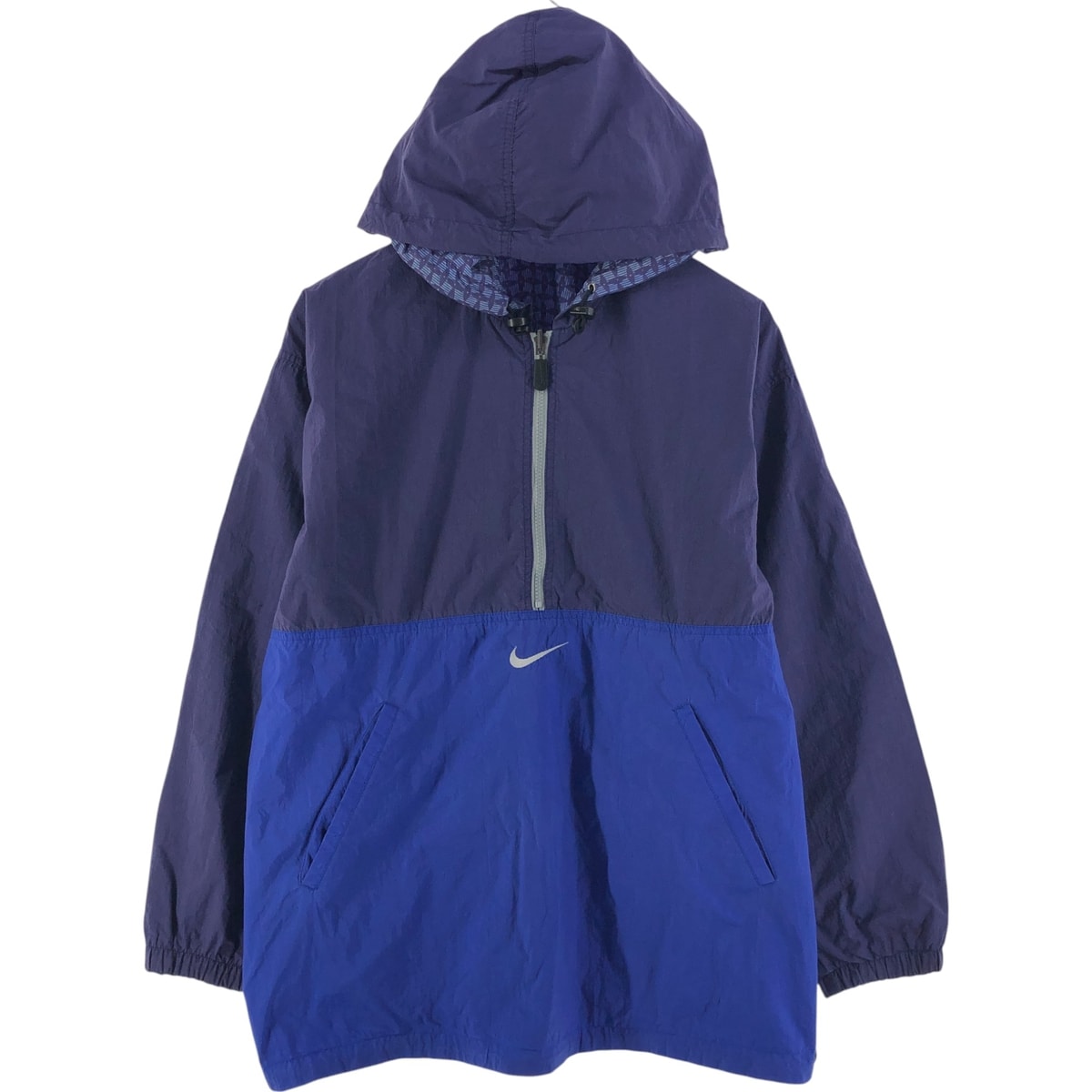 古着 90年代 ナイキ NIKE 総柄 リバーシブル ハーフジップ ナイロンプルオーバーパーカー メンズL相当 ヴィンテージ/eaa538839