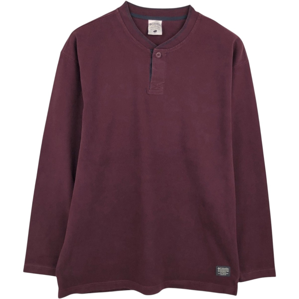 古着 コロンビア Columbia ヘンリーネック ロングTシャツ ロンT メンズL相当/eaa678608