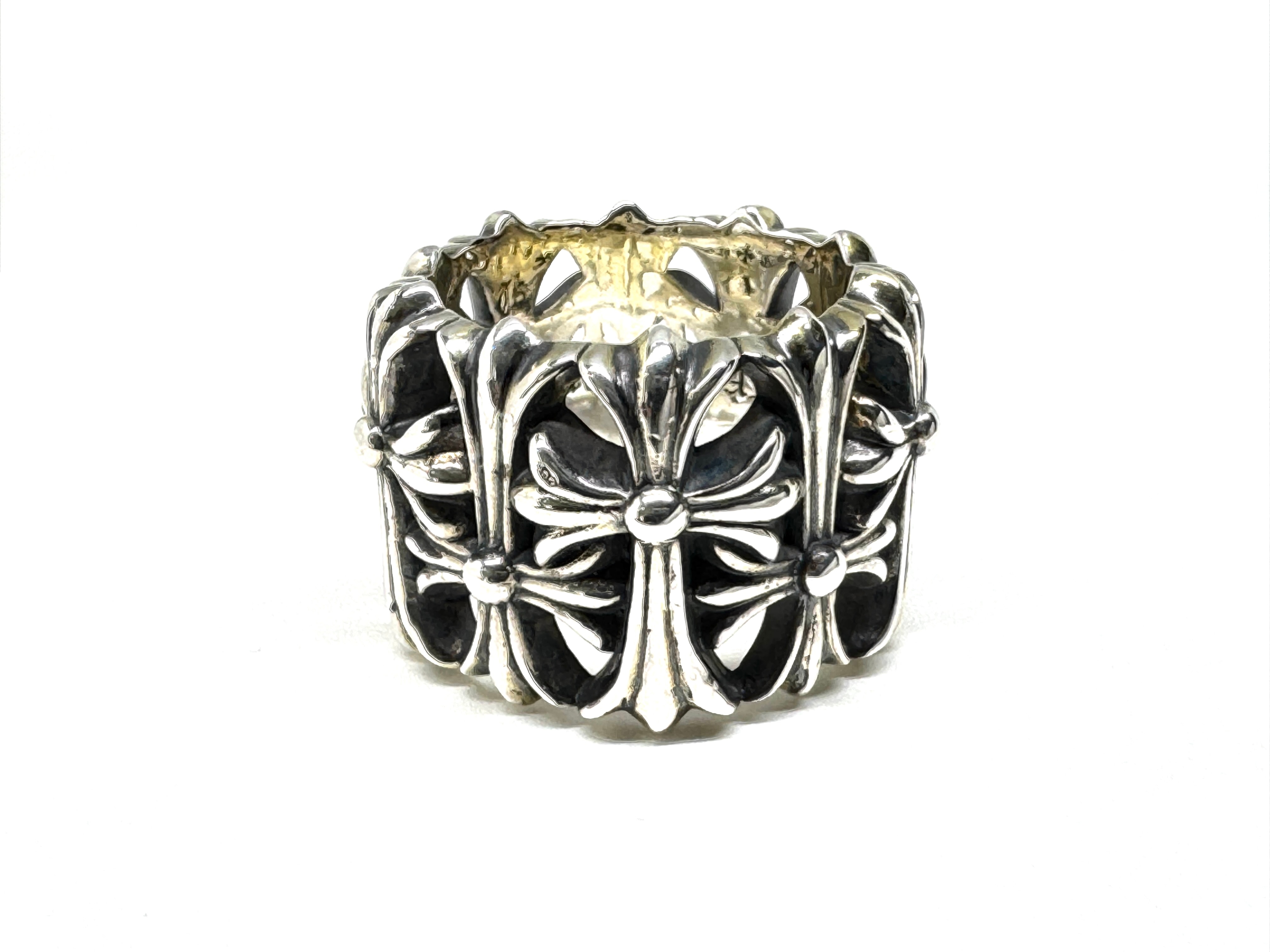 Chrome Hearts Cemetery Cross RIng "Silver"