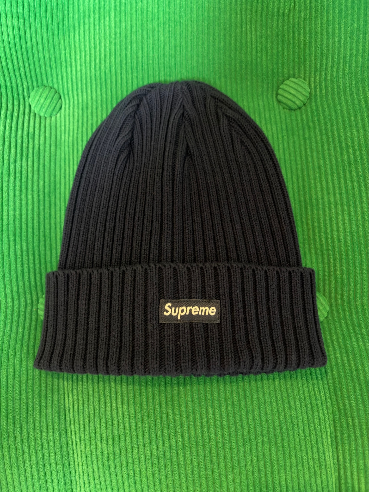 Supreme Overdyed Beanie (26SS) "Navy"