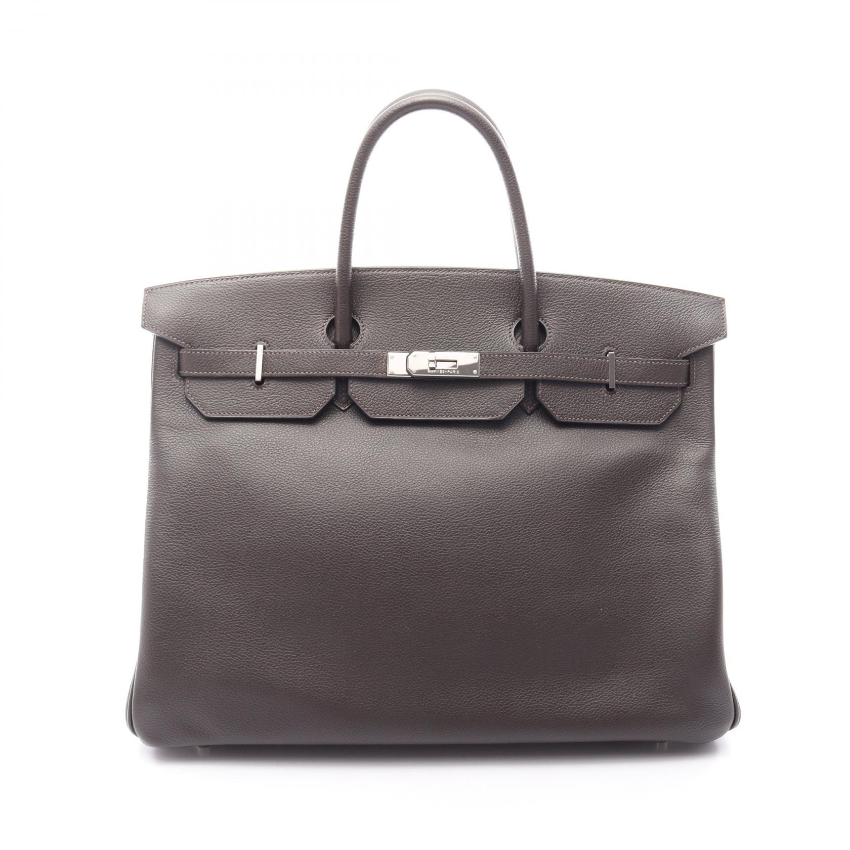 エルメス HERMES バーキン40 エベンヌ ハンドバッグ バッグ ヴァッシュトレッキング ヴァッシュトレッキング □N刻印(2010年製造) レディース ブラウン系 【中古】