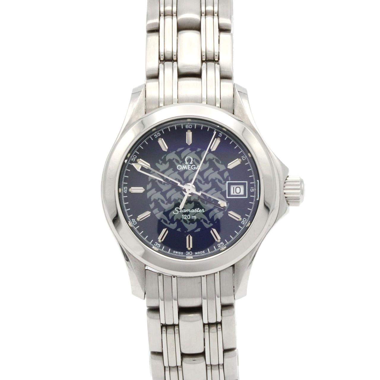 【ノーメンテナンス還元価格】オメガ シーマスター120・マイヨール'97 LIMITED 2580.80 SS クォーツ