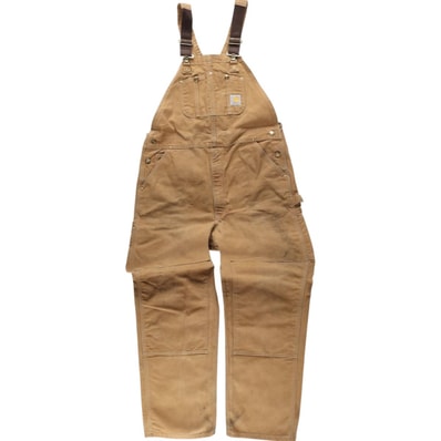 古着 ビッグサイズ カーハート Carhartt ダブルニー ダック オーバーオール メンズw41相当/eaa633578