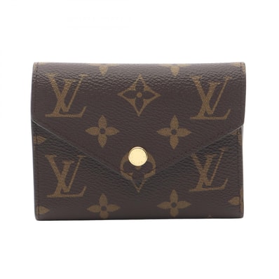 ルイ・ヴィトン LOUIS VUITTON ポルトフォイユ ヴィクトリーヌ モノグラム 三つ折り財布 財布 PVC レディース ブラウン系 M62472 【中古】