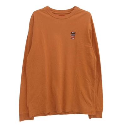 Supreme シュプリーム Tシャツ 22SS Precision L/S Top プレシジョン ロングスリーブ 長袖 Tシャツ オレンジ系 M【中古】