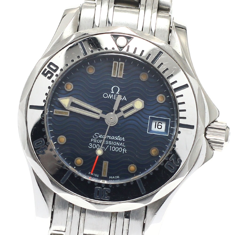 オメガ シーマスター300 デイト 2582.80 レディース 【中古】