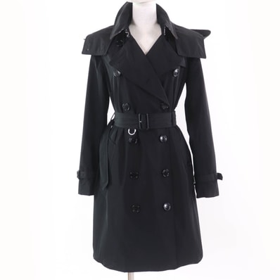 美品 バーバリー
トレンチコート ブラック レディース 38 8006111