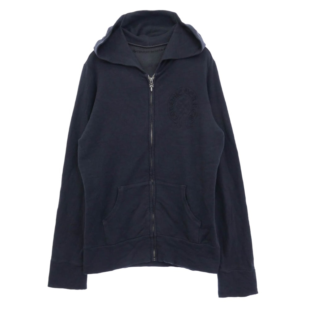 Chrome Hearts American Flag Horseshoe Dagger Zip Hoodie "Grey"