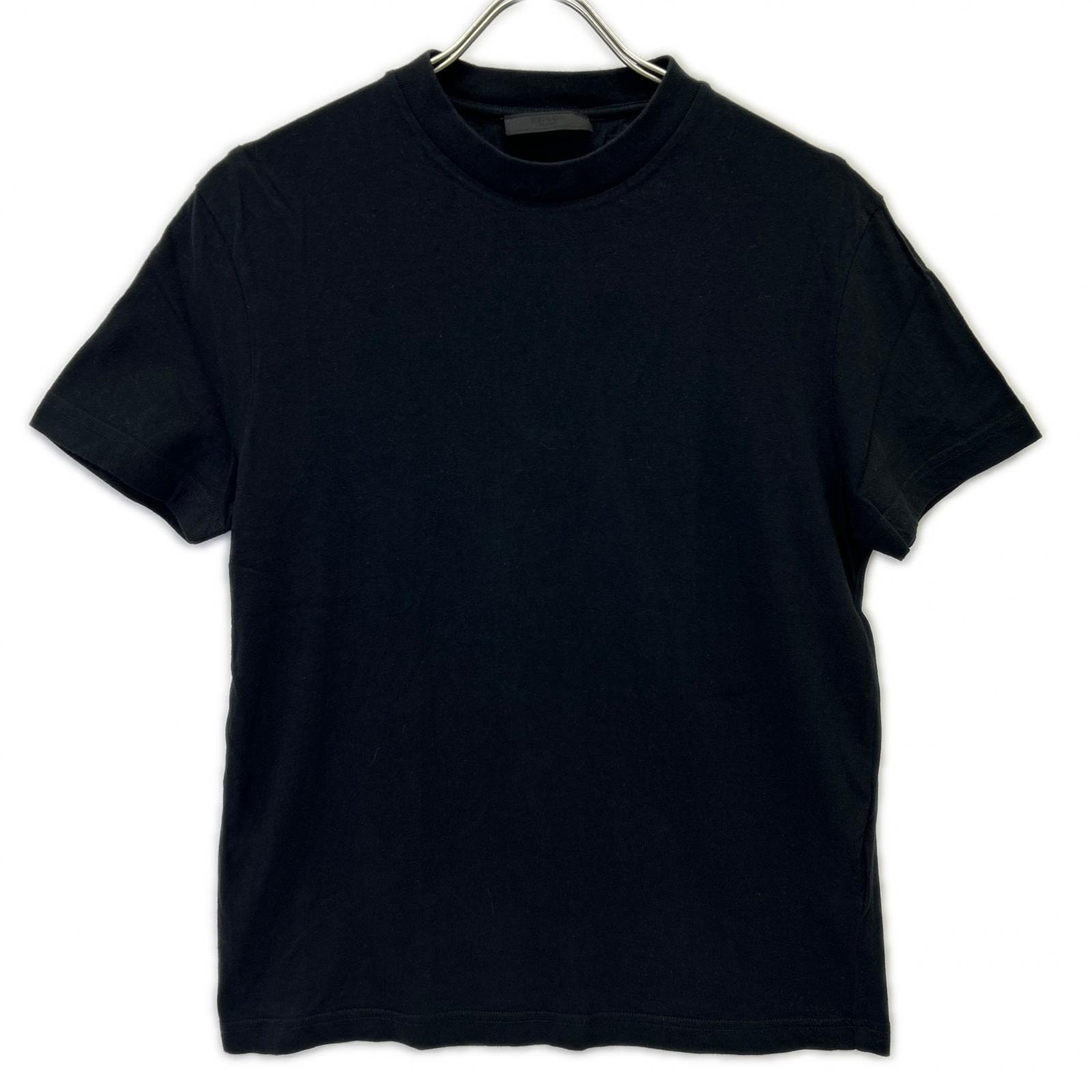 プラダ ブラック ブラックエンブレム Tシャツ S