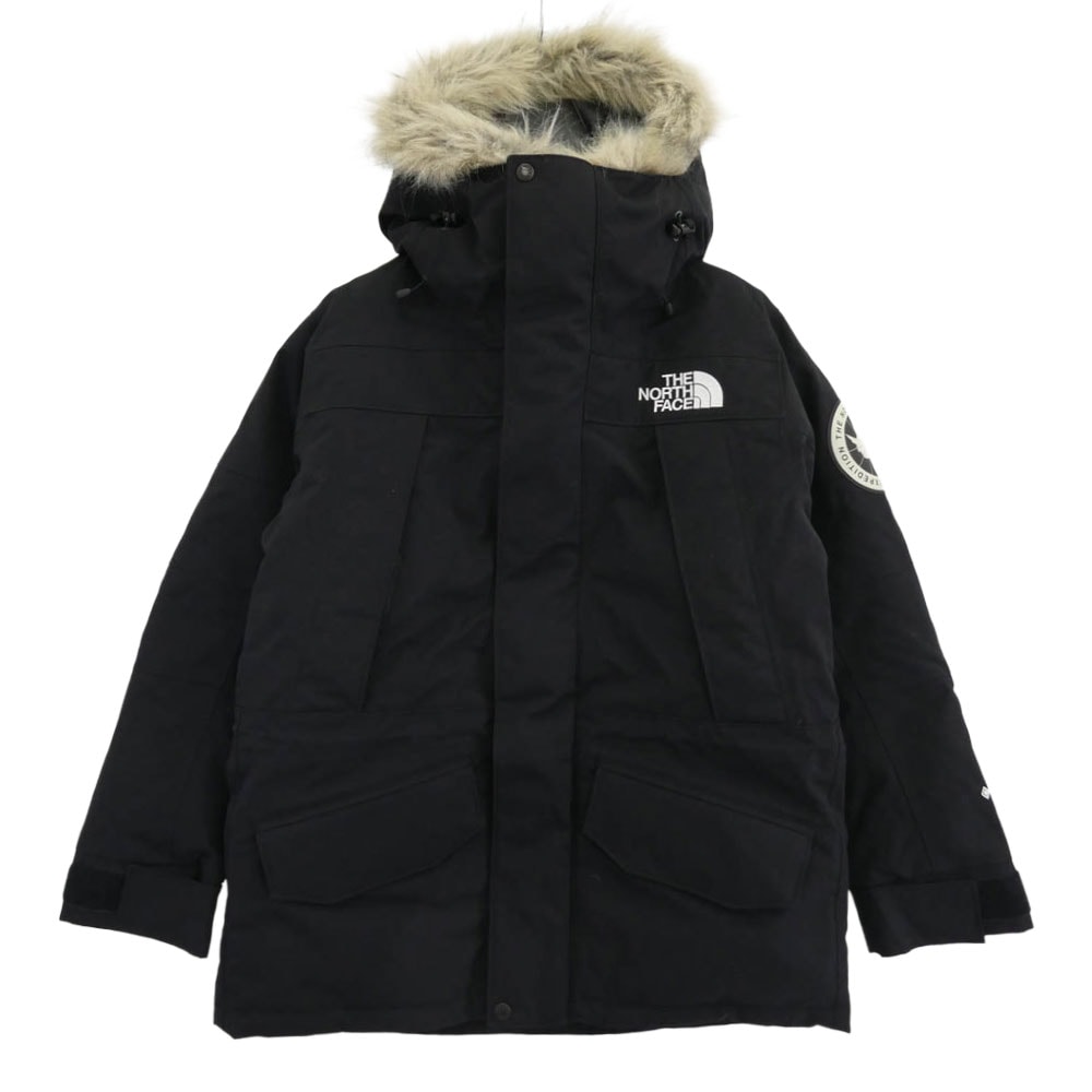 THE NORTH FACE ノースフェイス ダウンジャケット ND92546 Antarctica Parka アンタークティカ パーカ ファーフード ダウン ジャケット ブラック系 S【中古】