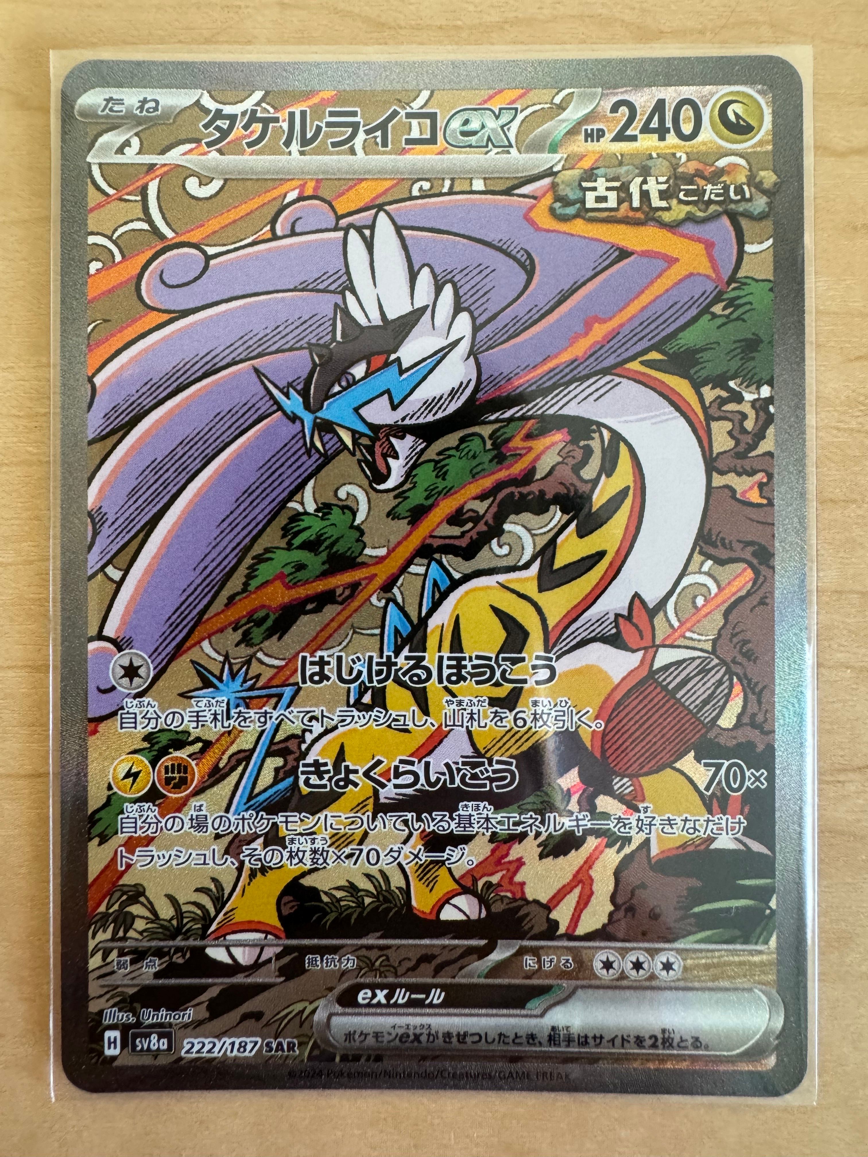 タケルライコex SAR [SV8a 222/187](ハイクラスパック「テラスタルフェスex」)