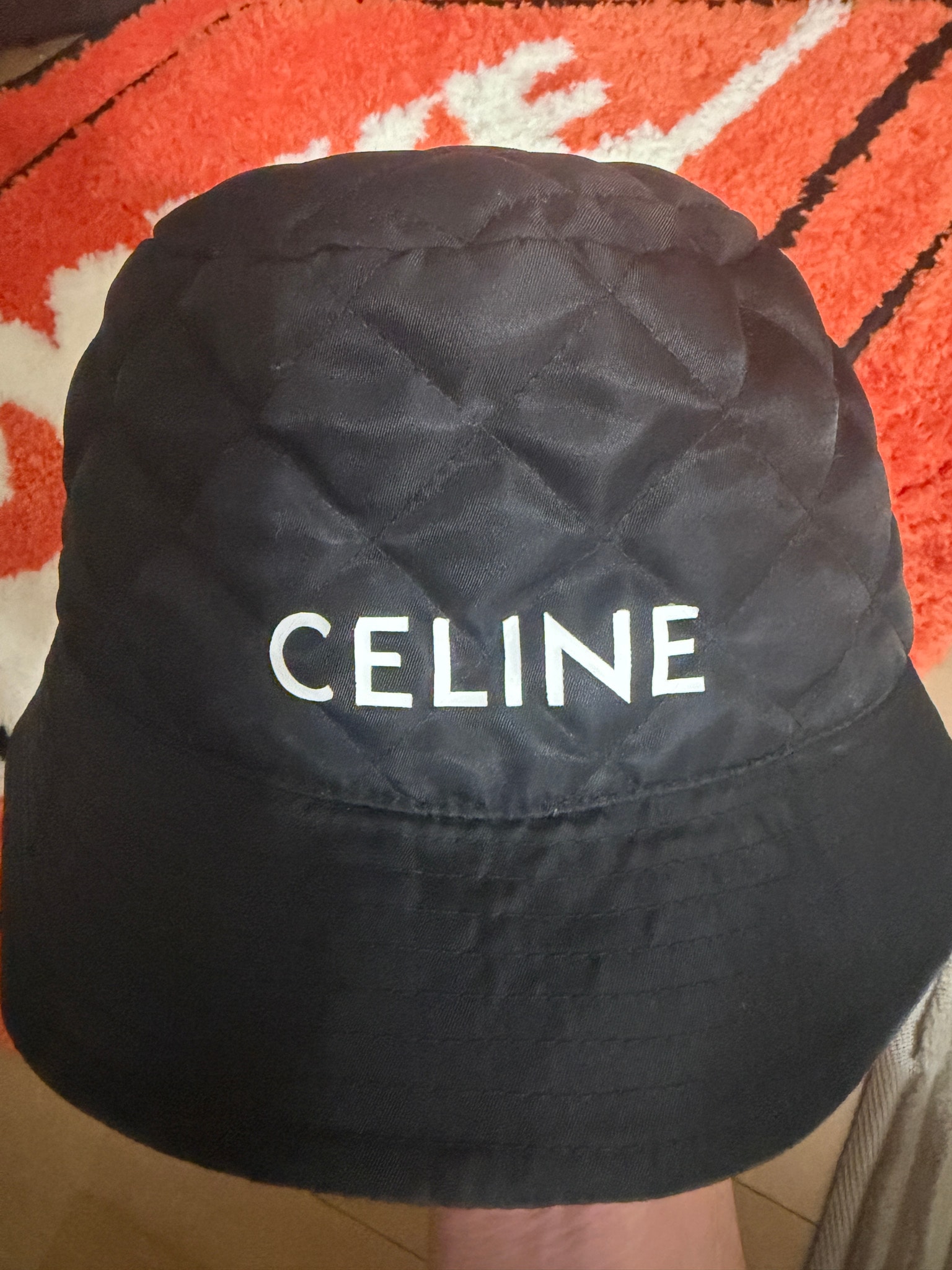 CELINE Bucket Hat In Nylon Twill "Black"