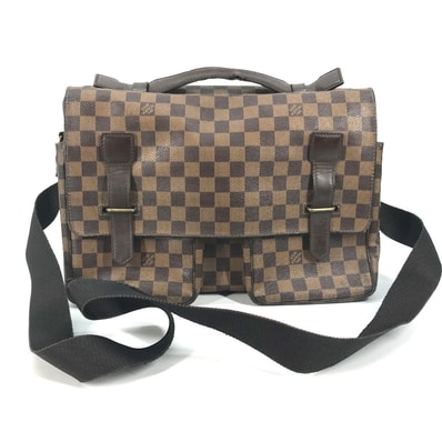 ルイヴィトン LOUIS VUITTON ブロードウェイ N42270 ダミエ 斜め掛け メッセンジャーバッグ カバン 2WAY ショルダーバッグ ダミエキャンバス エベヌ ブラウン