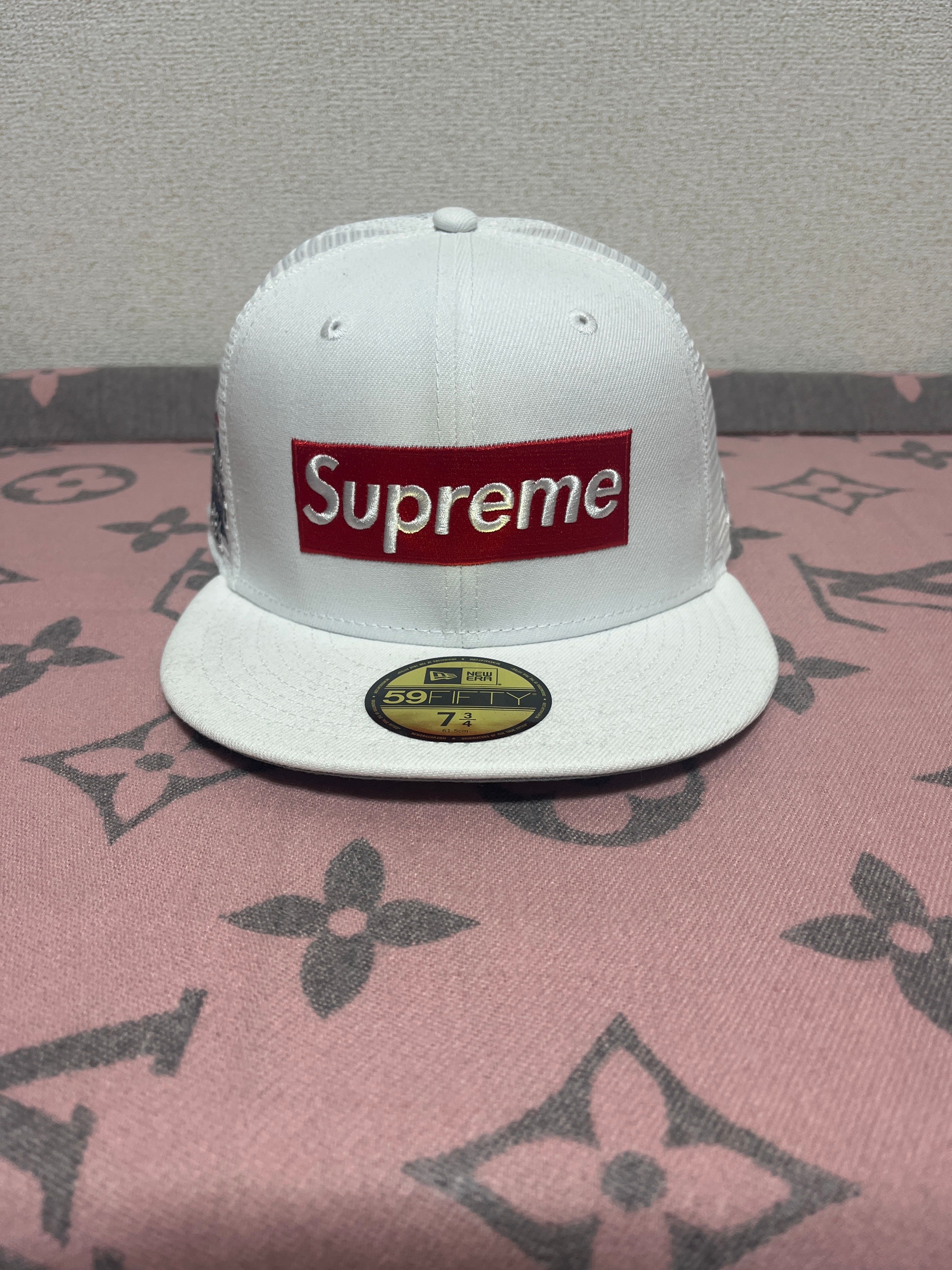Supreme Box Logo Mesh Back New Era "White" (24SS)