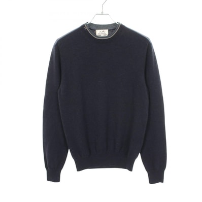 エルメス HERMES ニット 衣料品 トップス カシミヤ メンズ ネイビー系 / グレー系 / グリーン系 【中古】