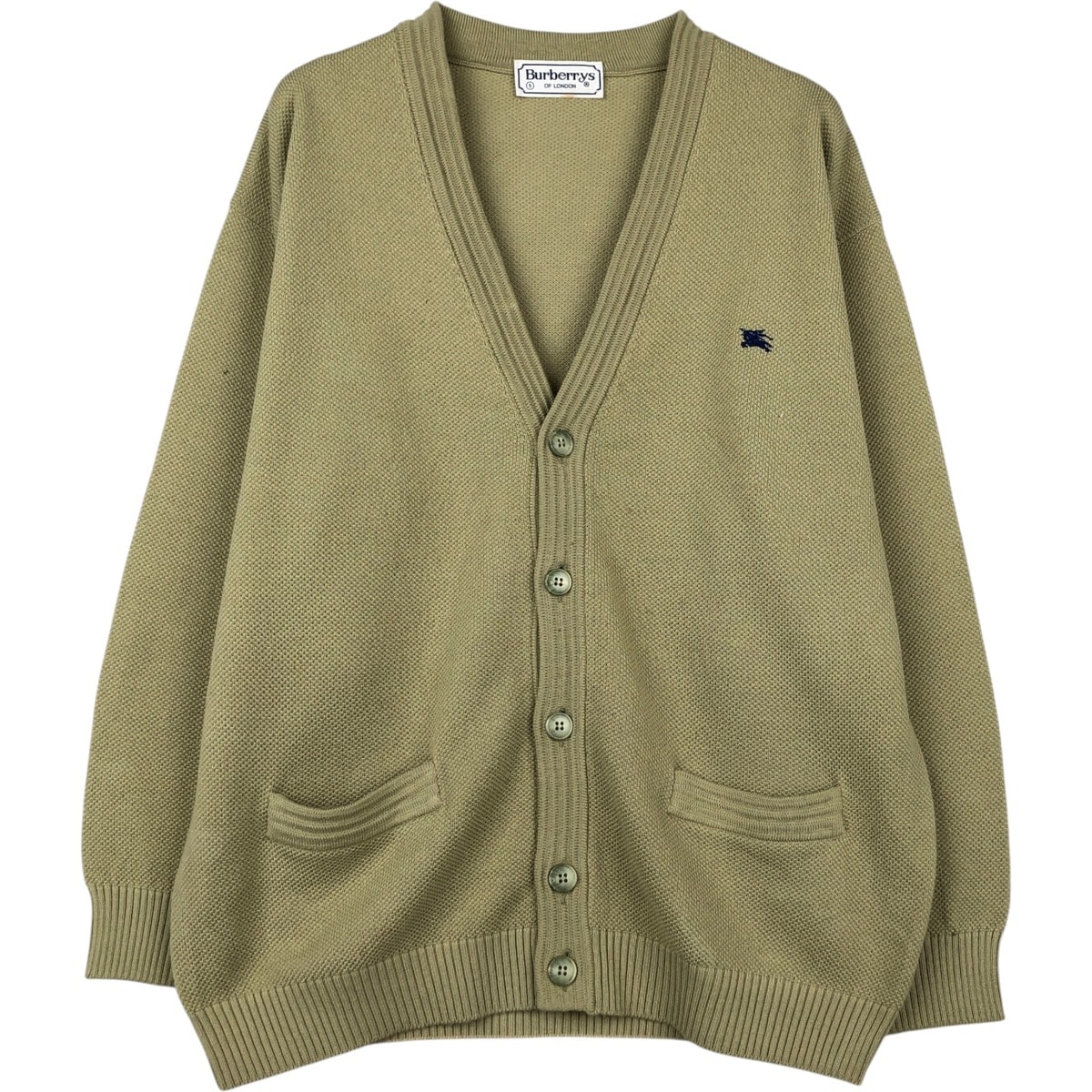 古着 90年代 バーバリー Burberry's OF LONDON アクリル×ウールニットカーディガン メンズL相当 ヴィンテージ/eaa645968
