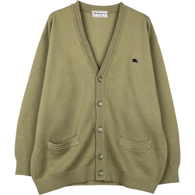 古着 90年代 バーバリー Burberry's OF LONDON アクリル×ウールニットカーディガン メンズL相当 ヴィンテージ/eaa645968