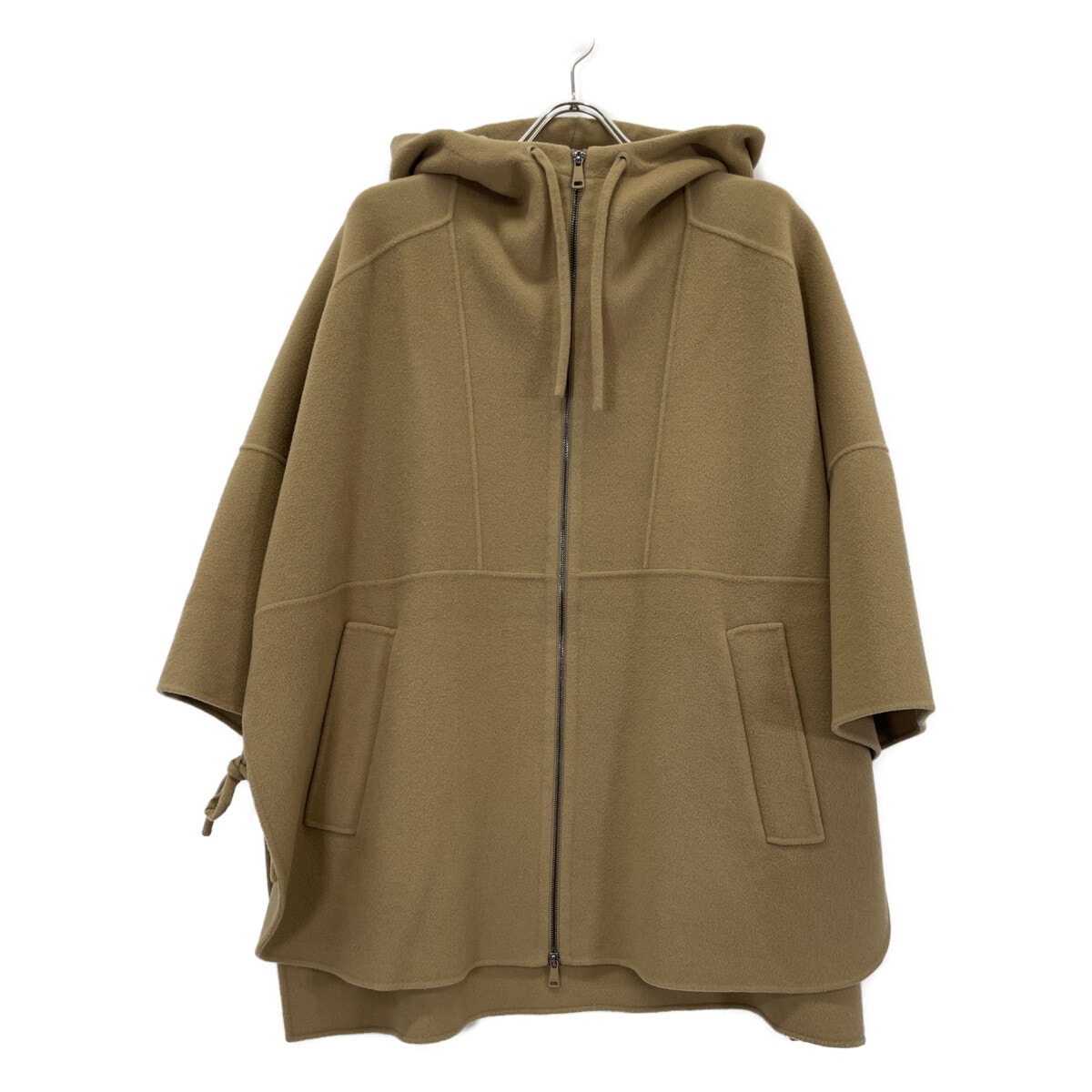 マックスマーラウィークエンド 【Cucito A Mano】23AW キャメル ウール GALA フーデッドケープコート 36