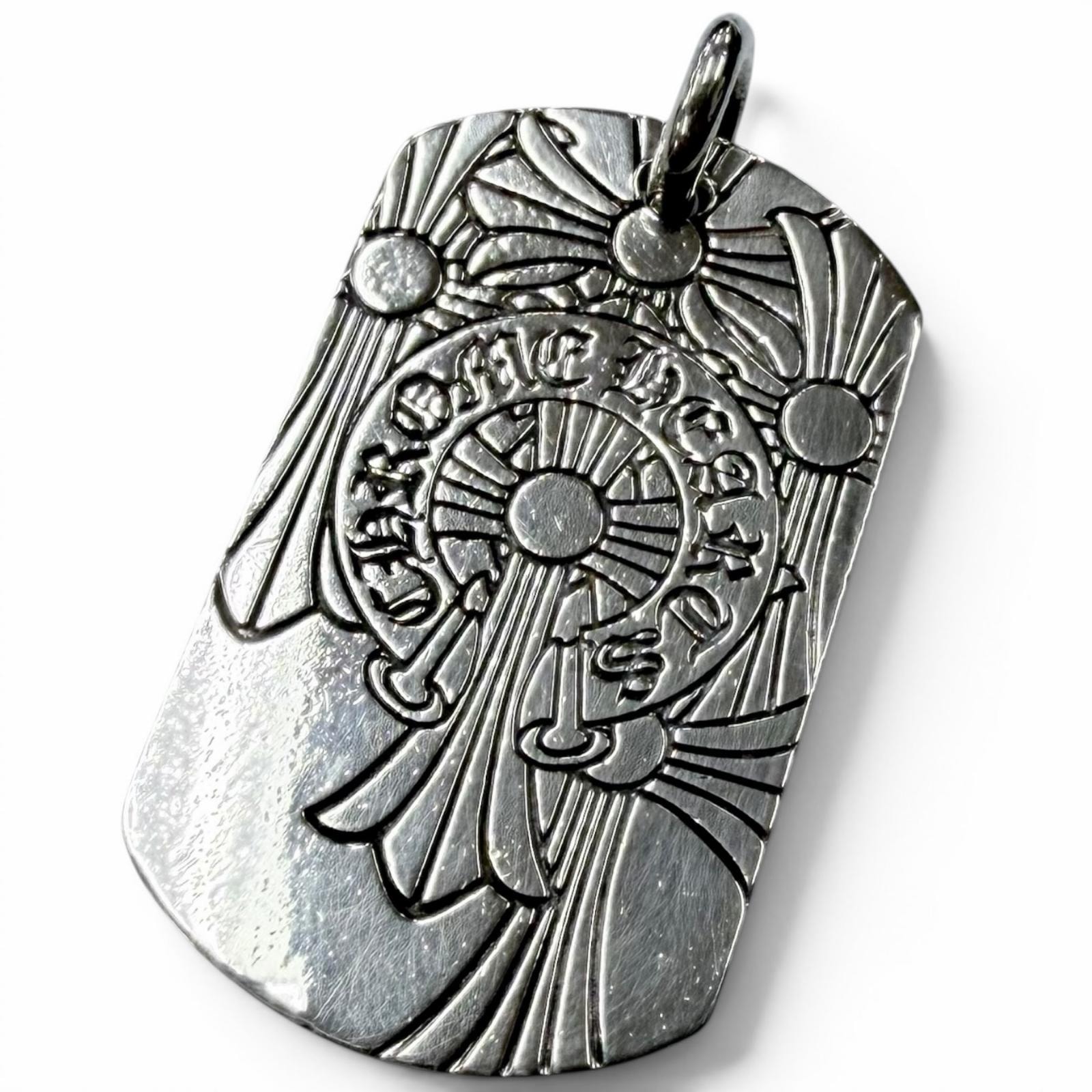 良品 クロムハーツ ペンダントトップ D TAG LRG GOD BLESS