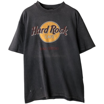 古着 80年代 ヘインズ Hanes HARD ROCK CAFE ハードロックカフェ アドバタイジングTシャツ USA製 メンズL相当 ヴィンテージ/eaa638700
