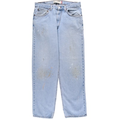 古着 リーバイス Levi's 550 RELAXED FIT ペイント テーパードデニムパンツ メンズw32相当/eaa633884