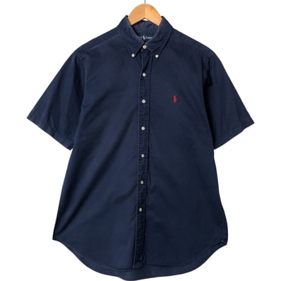 古着 ラルフローレン Ralph Lauren CLASSIC FIT 半袖 ボタンダウンシャツ メンズM相当/eaa551137